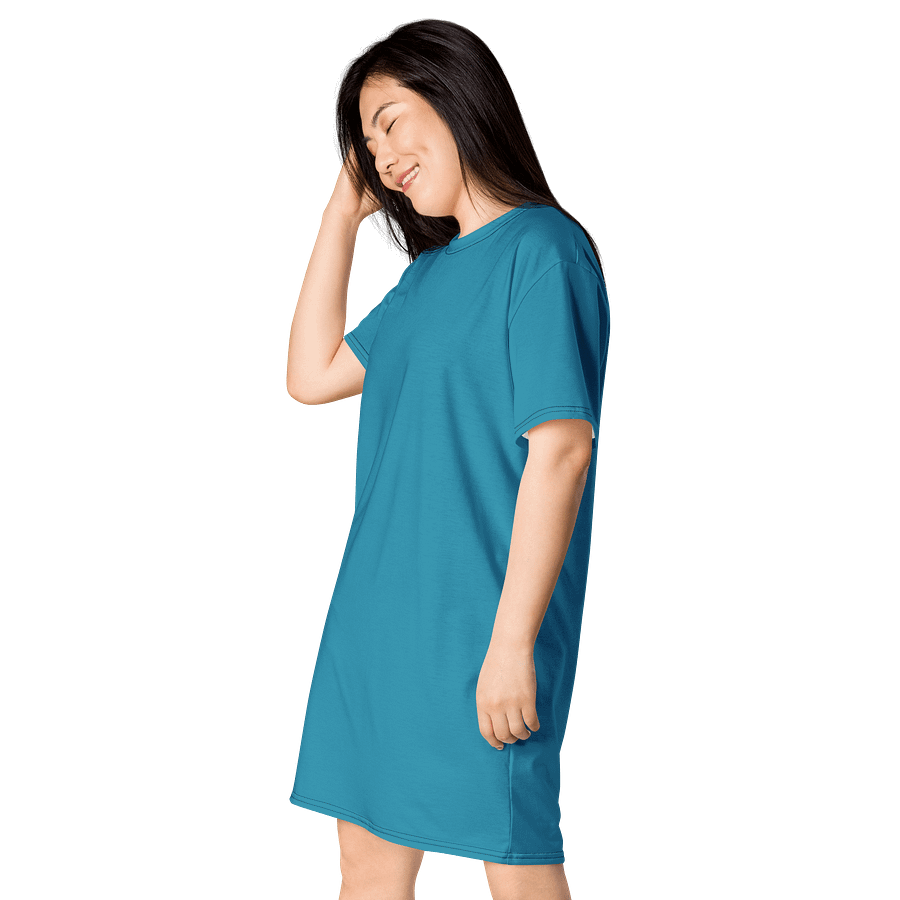 Oversized T-Shirt Dress - Classic Blue, Sizes 2XS-6XL product image (3)