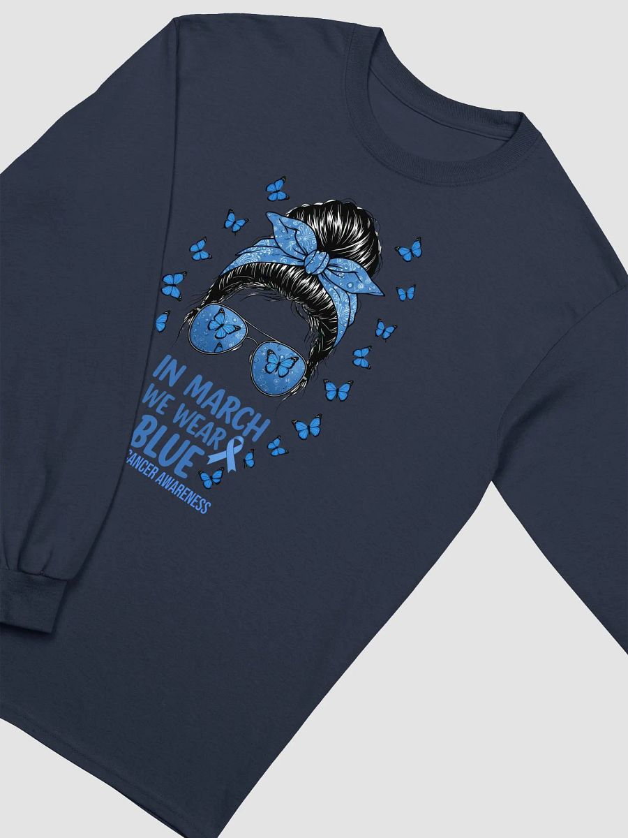 March Blue Wipe Out Colon Cancer Awareness Long Sleeve Tee product image (5)