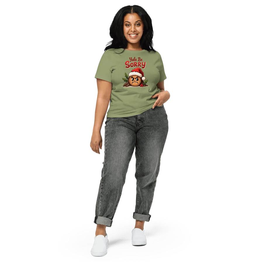 Yule Be Sorry Women's High-Waisted Tee product image (33)