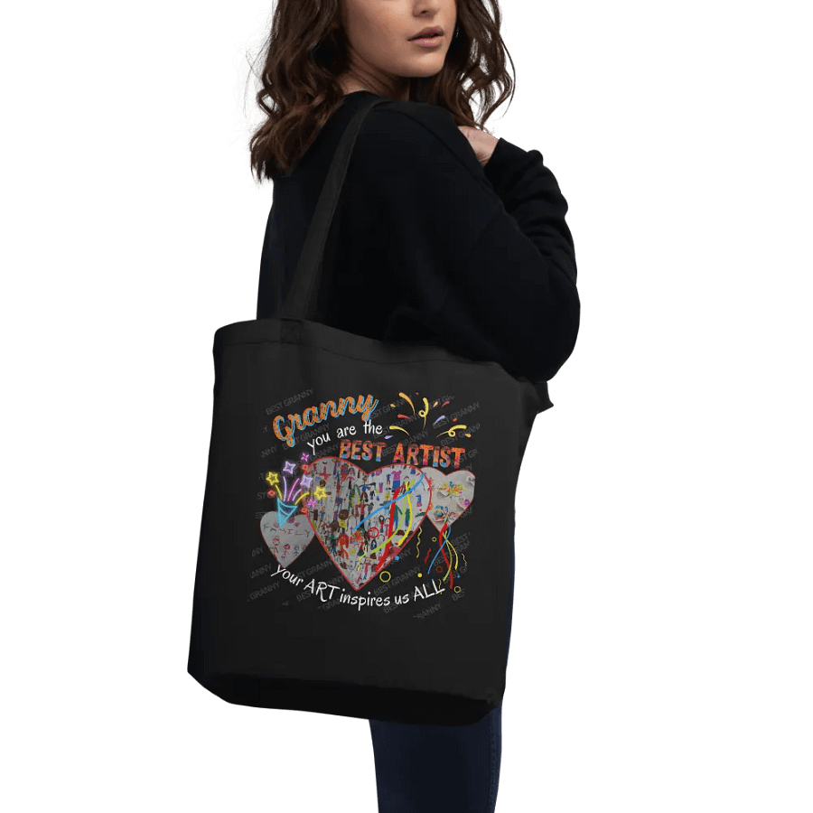 tote bag 'granny you are the best artist .  Your rt inspires us all. perfect gift for granny. product image (9)