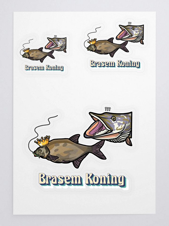 De Brasem Koning Sticker set product image (1)