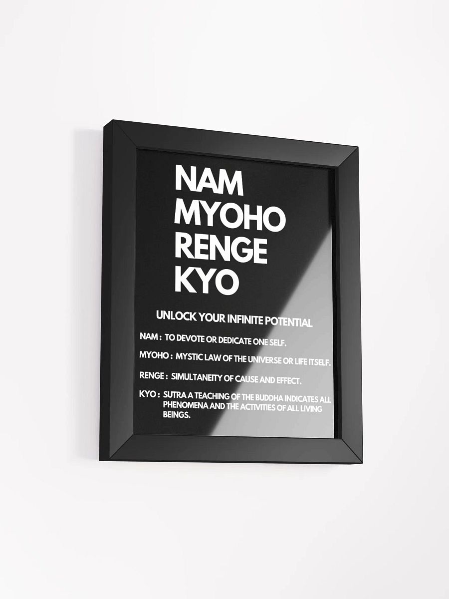 Wall Art Nam-Myoho-Renge-Kyo with Its meaning product image (2)