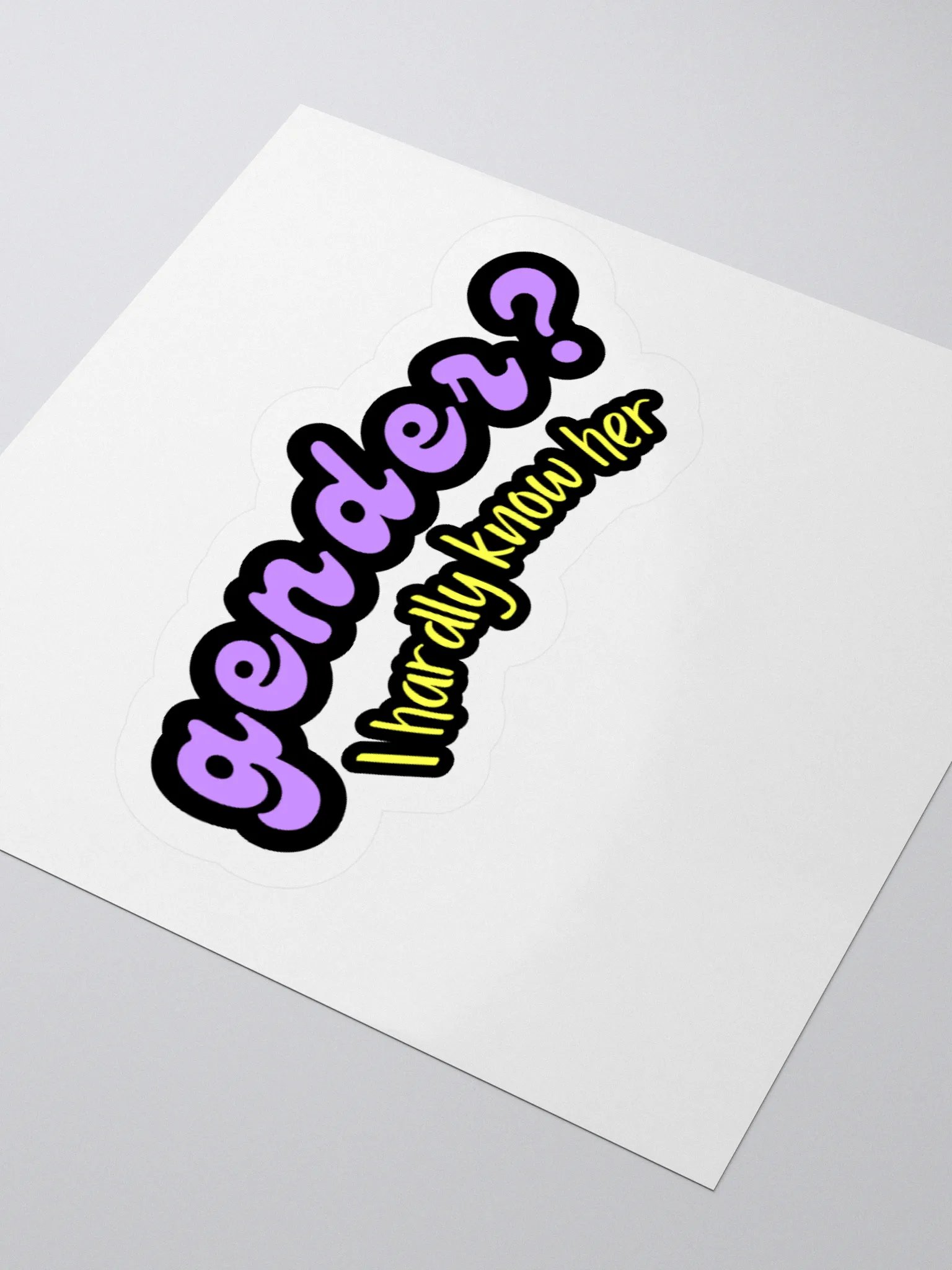 Gender? Sticker product image (8)