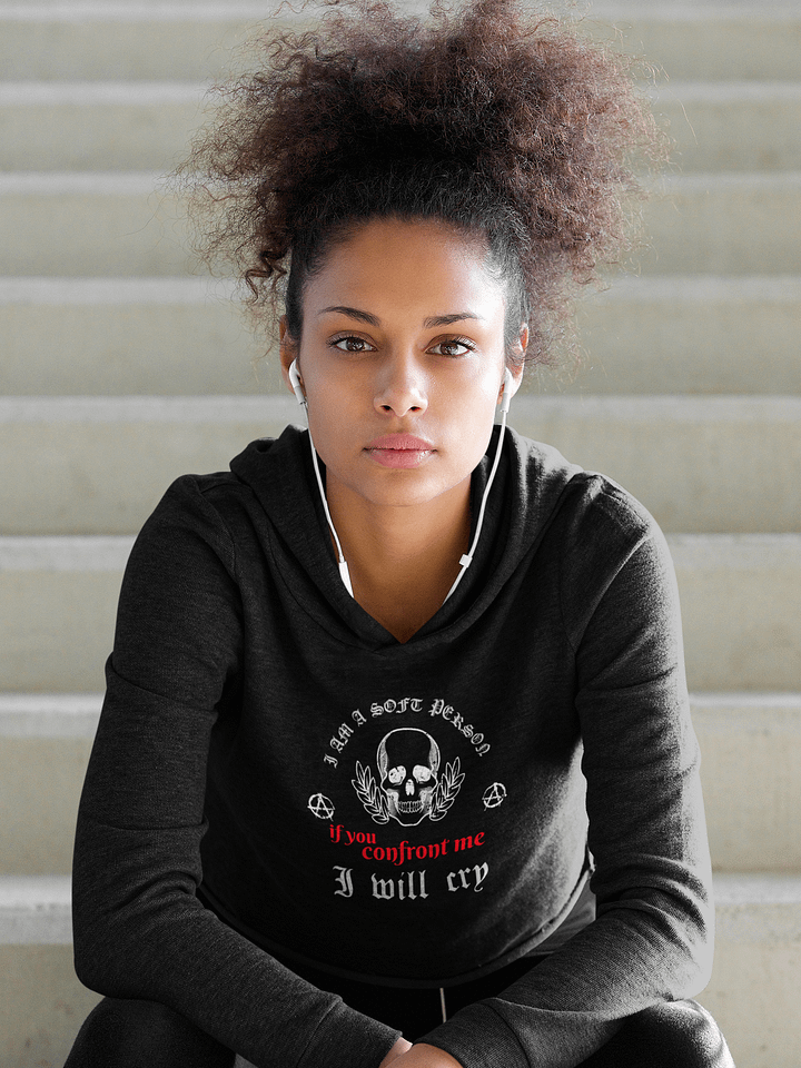 Soft Person fleece crop hoodie product image (1)