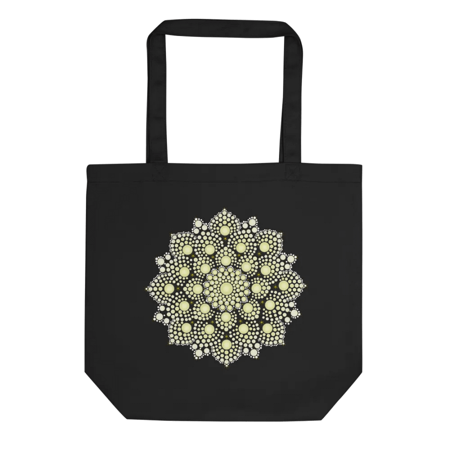 Yellow Dot Mandala Eco-Friendly Tote Bag product image (2)