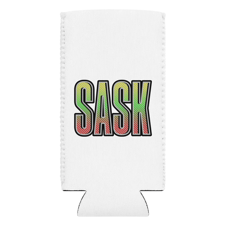 Sask Saskatoon Saskatchewan Striped Can Cooler product image (2)