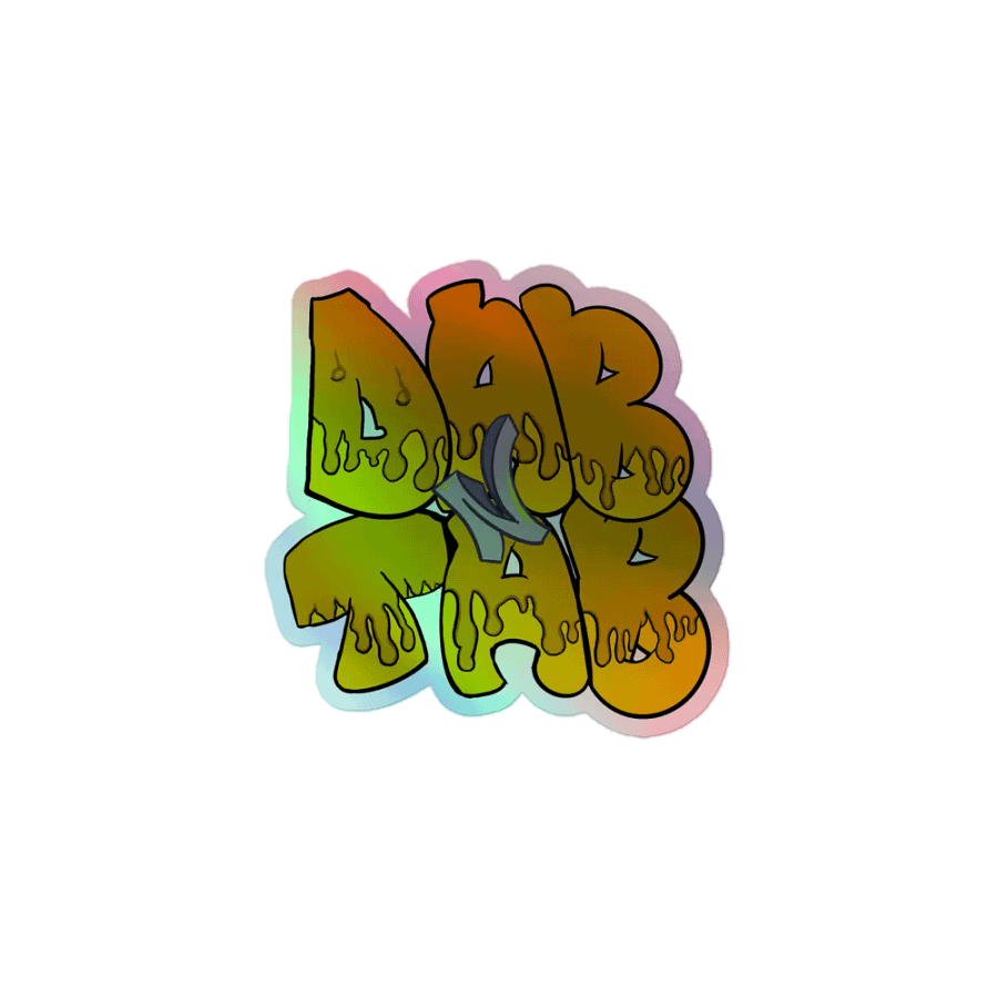 Dab N Tab Slap Cut Holographic Sticker Sheet product image (1)