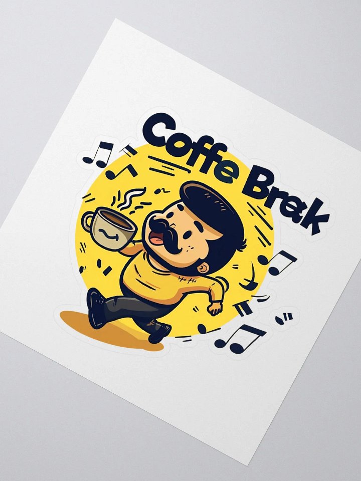 Coffee Break Yellow Sticker product image (5)