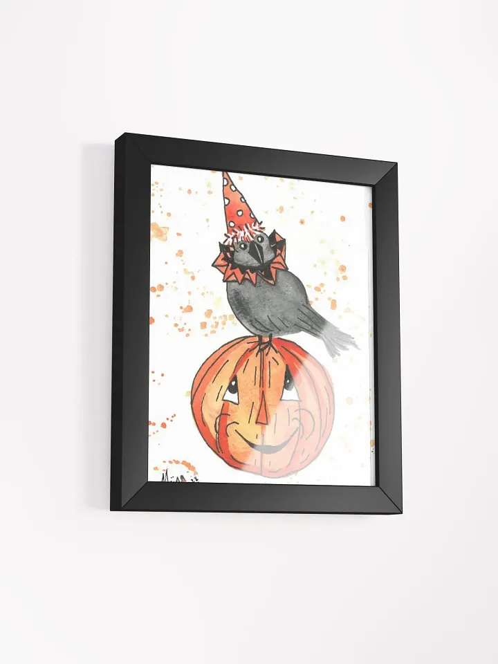 Vintage Halloween Crow Framed Print product image (6)