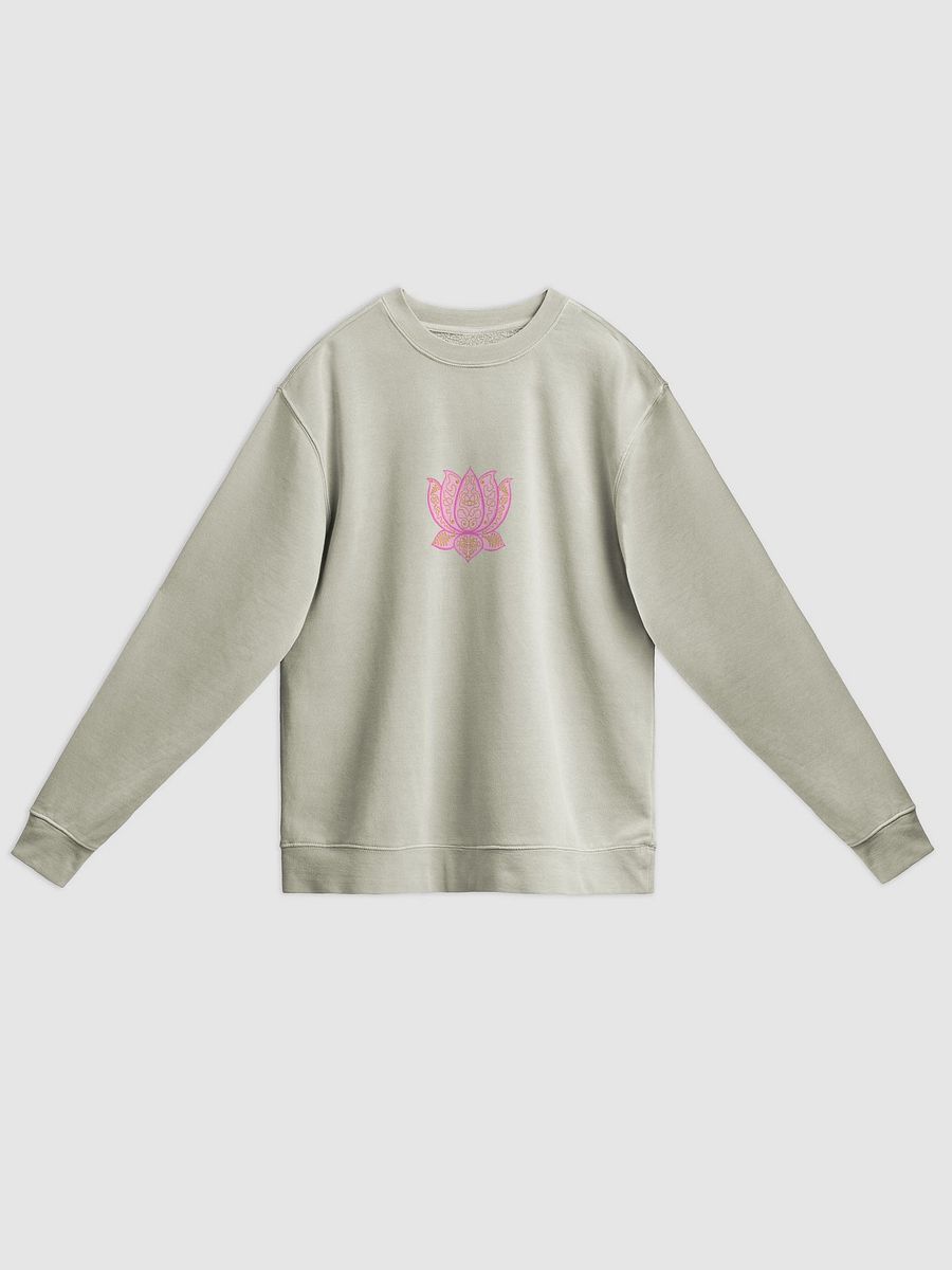 Ornate Lotus Blossom Pigment Dyed Sweatshirt product image (1)