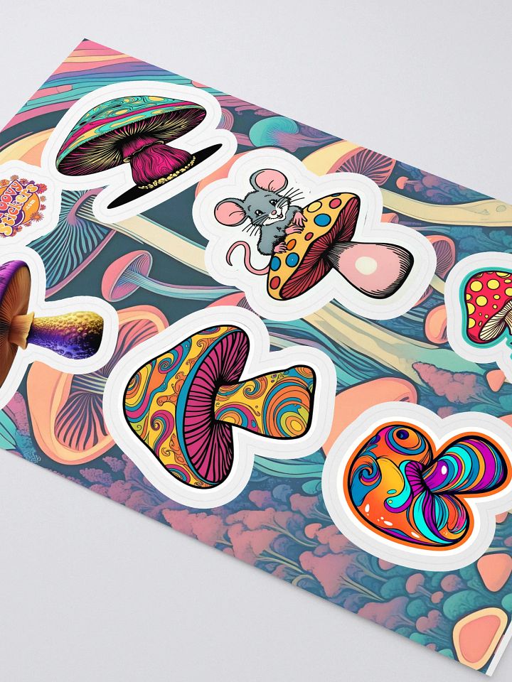 Psychedelic Mushroom Madness Sticker Sheet product image (2)