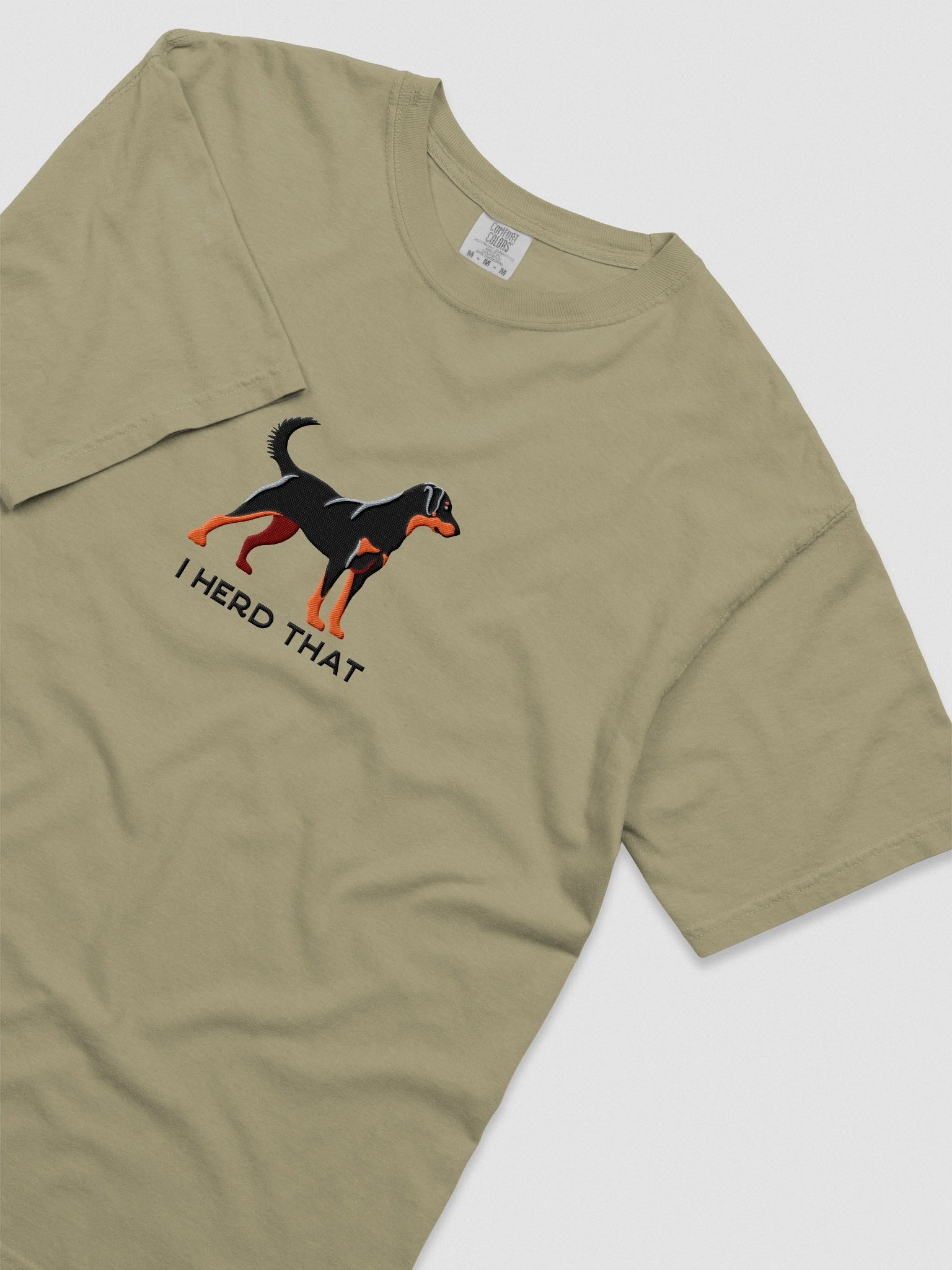 I Herd That T-Shirt(Embroidered) of a Beauceron(Black & Tan) product image (8)