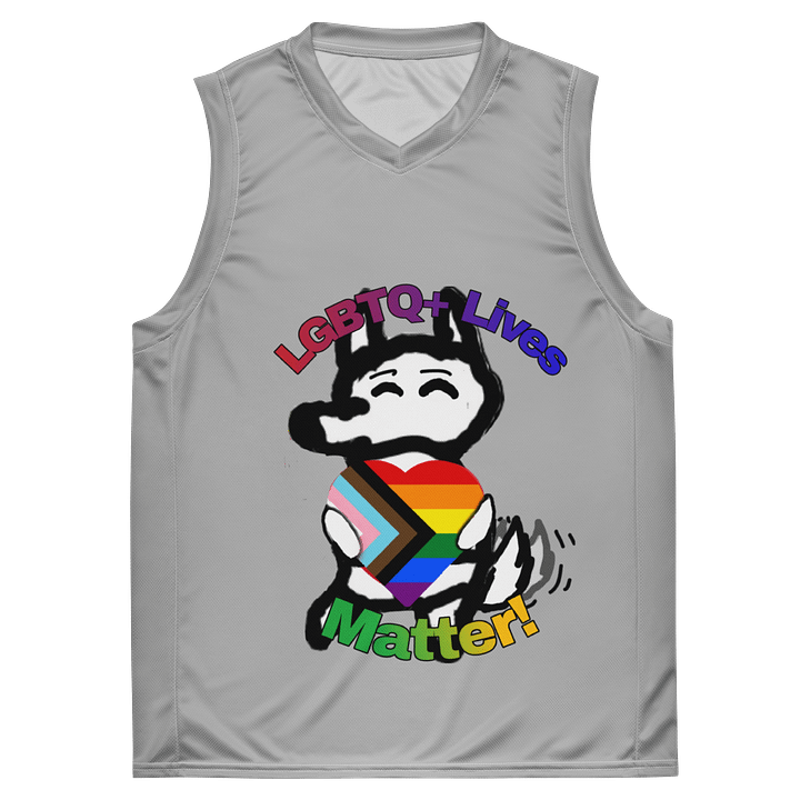 LGBTQ+ Lives Matter Basketball Jersey product image (2)