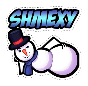 Shmexy Snowman Die Cut Sticker product image (1)