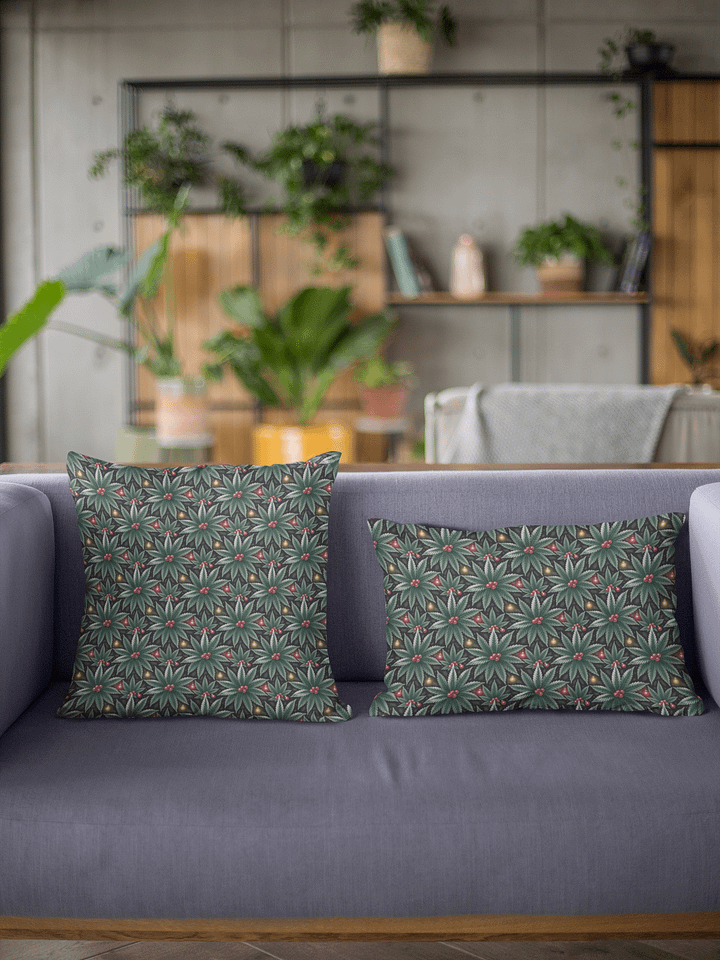 Cannabis - CannaGlow Holly - Design | Premium Throw Pillow product image (1)