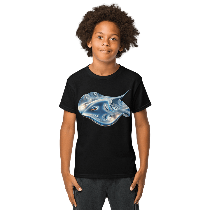 Liquid Metal Stingray Youth Shirt product image (1)