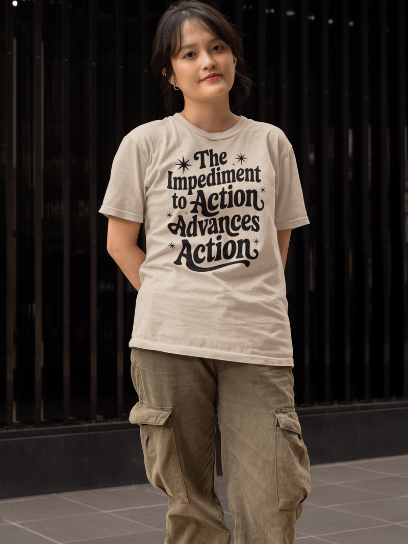 The Impediment to Action Advances Action - Stoic Wisdom TSHIRT product image (16)