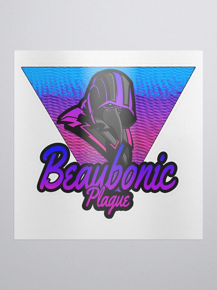 Plague Doctor Sticker Pink and Cyan product image (1)