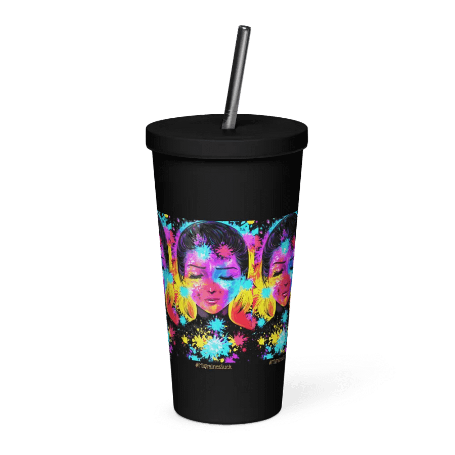 Migraines, Ocular Starbursts, Black Tumbler product image (3)