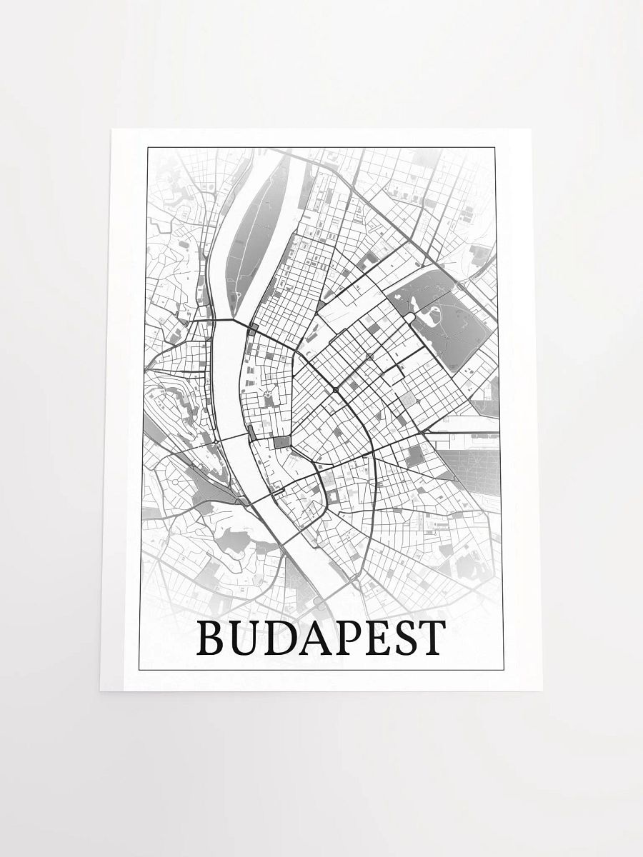 Budapest, Hungary, city map print product image (19)