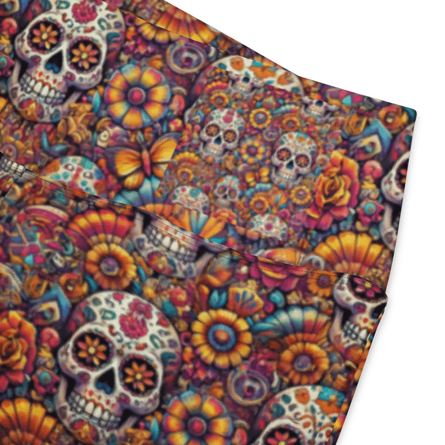Fiesta Mexican Skulls Flare Leggings product image (12)