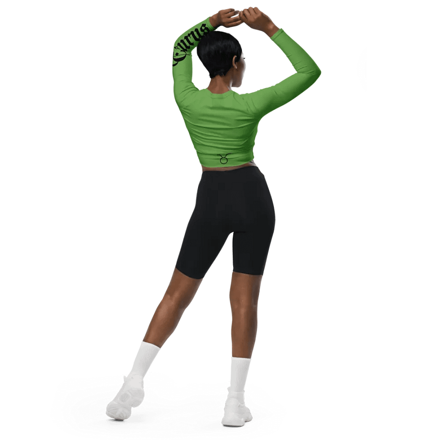 Taurus All-Over Print Long Sleeve Crop Top product image (7)