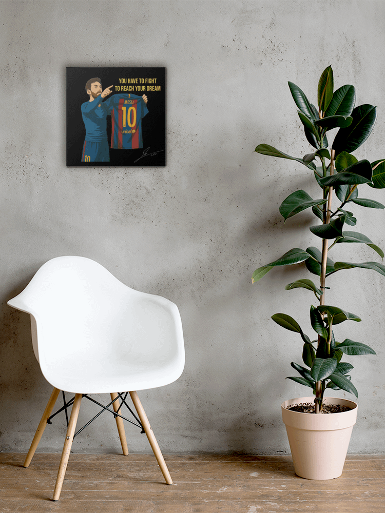 Lionel Messi - Barcelona Canvas Print Poster (with Frame) | Inspirational Wall Art | Football Wall Art | Home Decor product image (5)