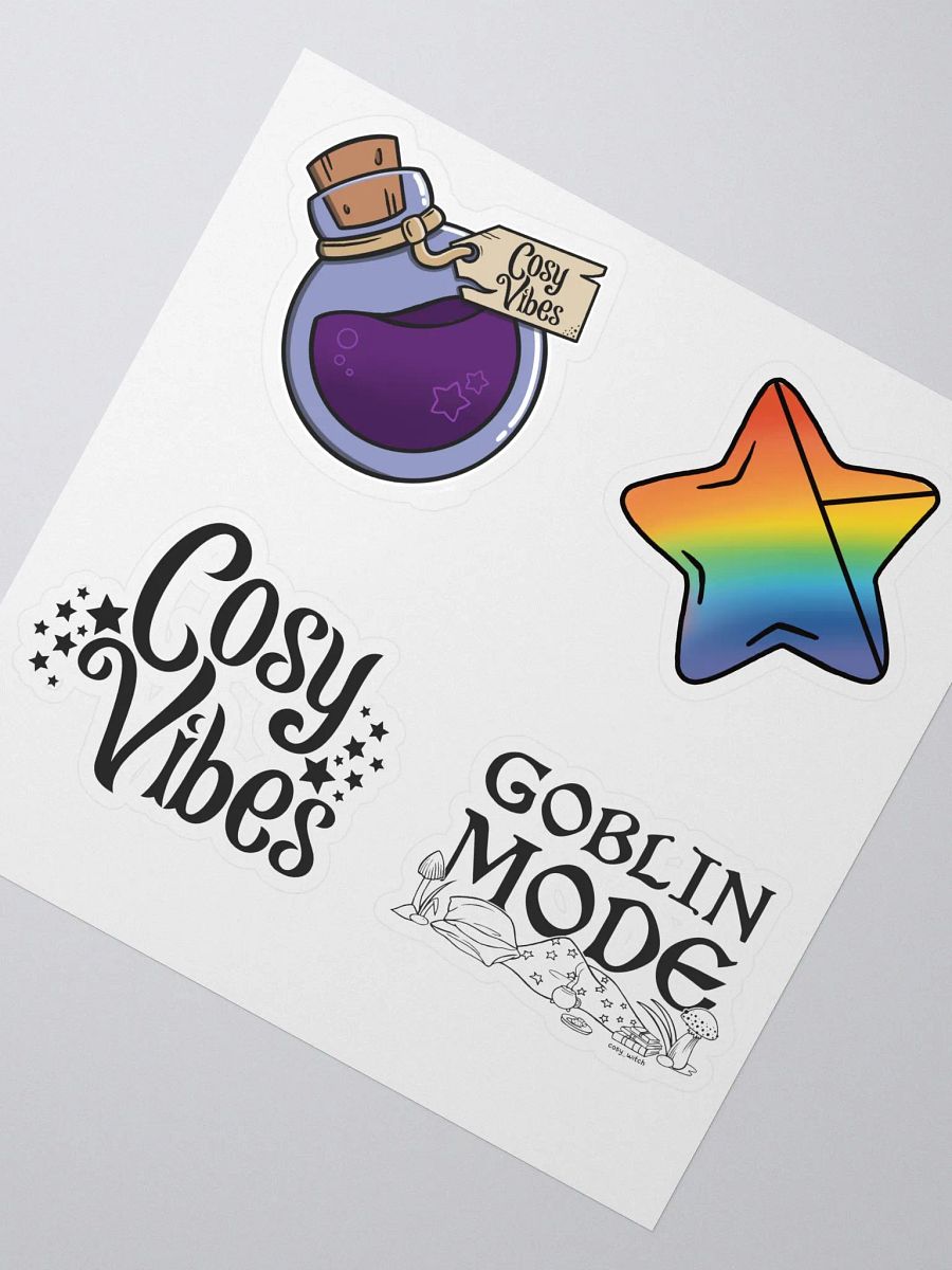 Cosy Vibes Sticker Sheet - 5" x 5" product image (2)