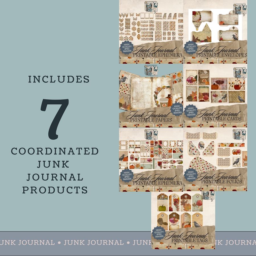 October Aesthetic - Junk Journal Bundle V1 product image (2)