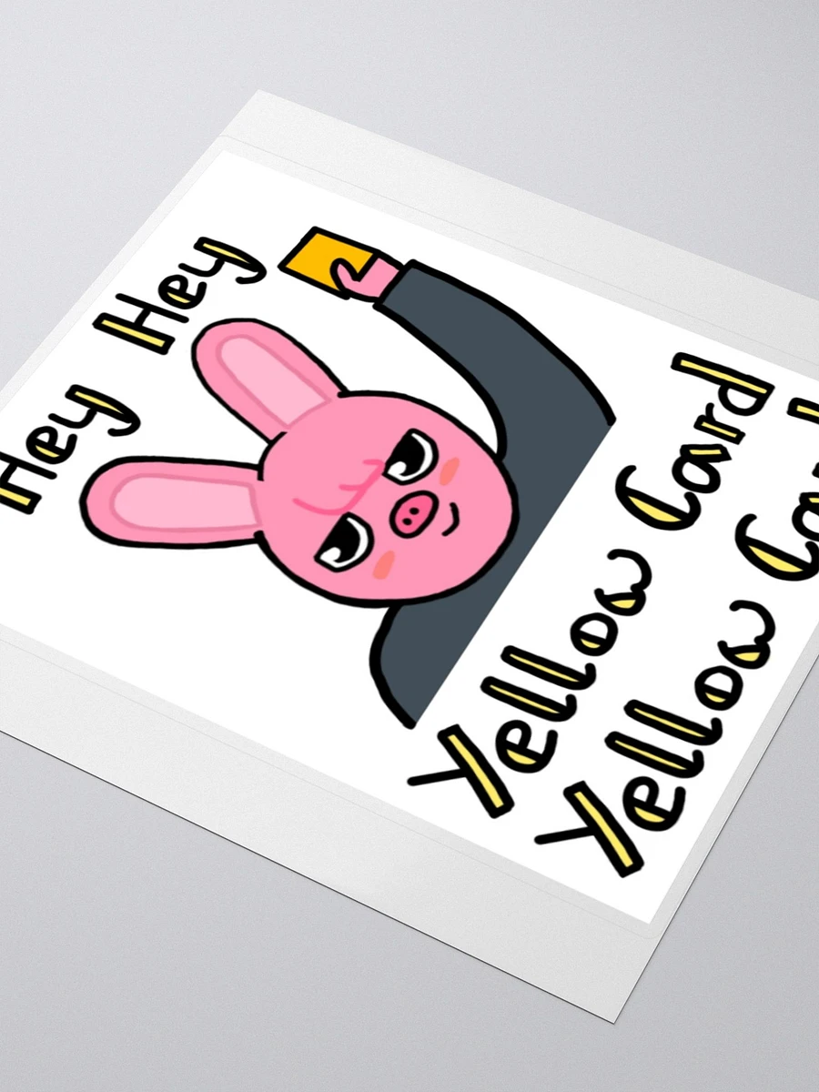 Yellow card large sticker product image (3)