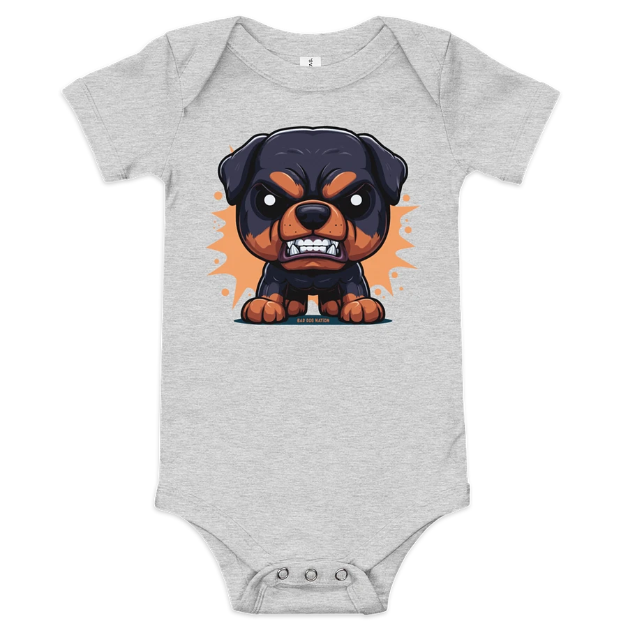 Rottweiler Angry Pup - Baby Short Sleeve One Piece product image (1)
