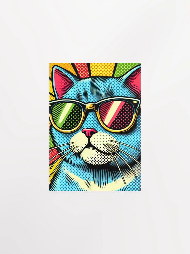 Feline Chic: Pop Art Cat Poster product image (4)