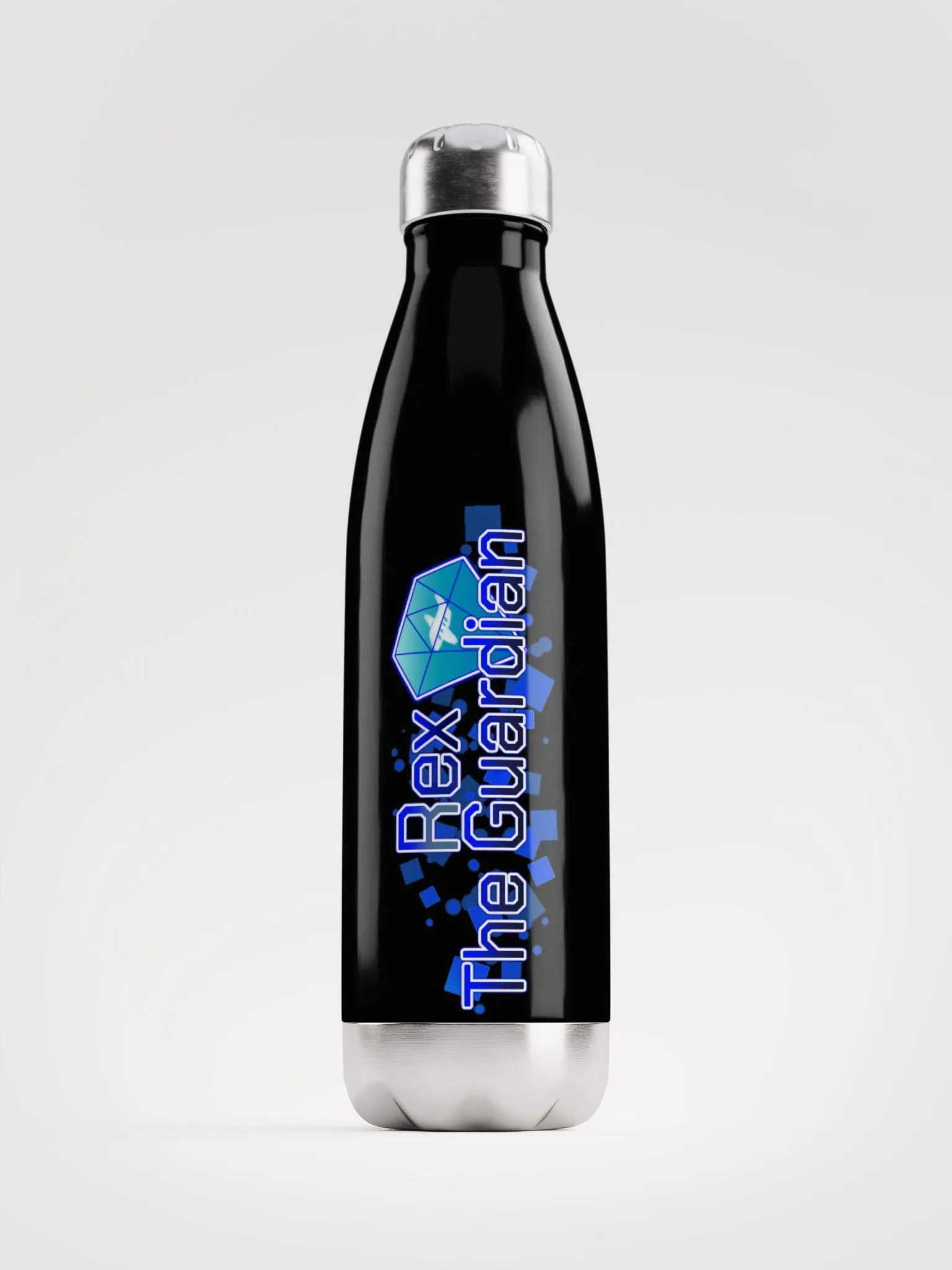 "Rex The Guardian" Banner Stainless Steel Bottle product image (1)