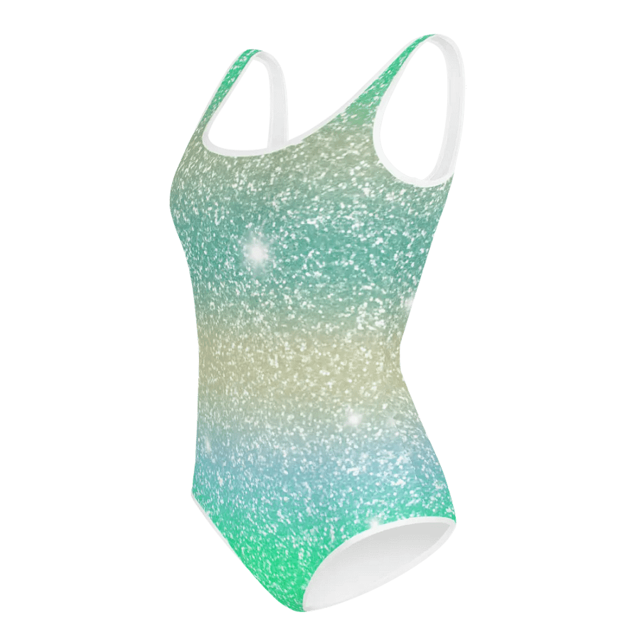 Glitter Unicorn Texture Design Youth Swimsuit (2) product image (5)