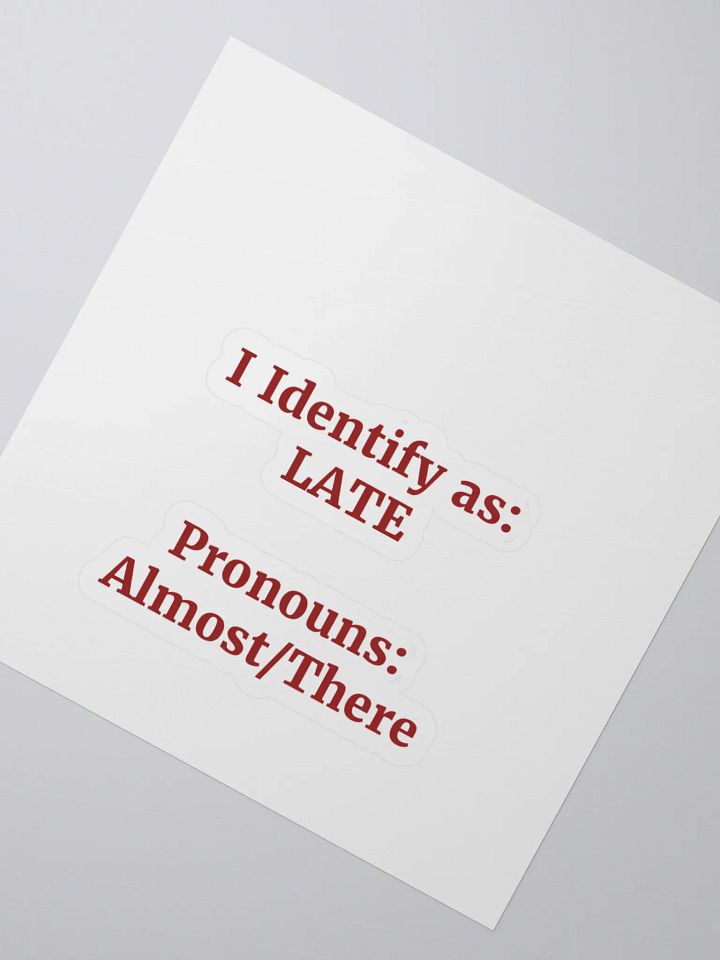 Fashionably Late Sticker Set product image (2)