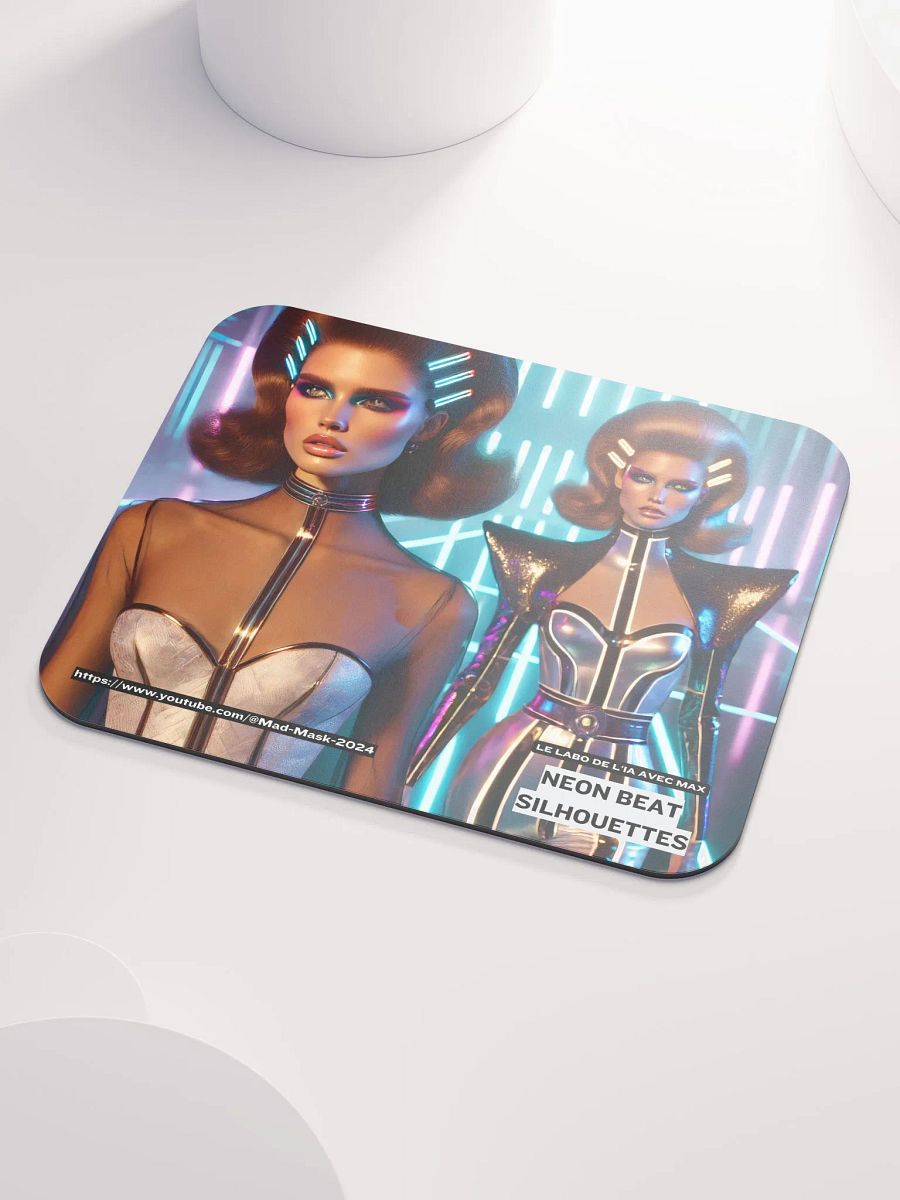 Classic Mouse Pad : Neon Beat Silhouettes product image (3)