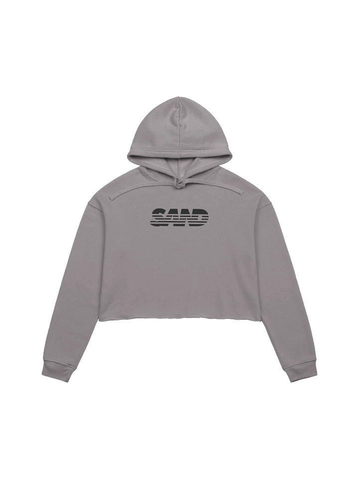 Black SAND Crop Hoodie product image (1)