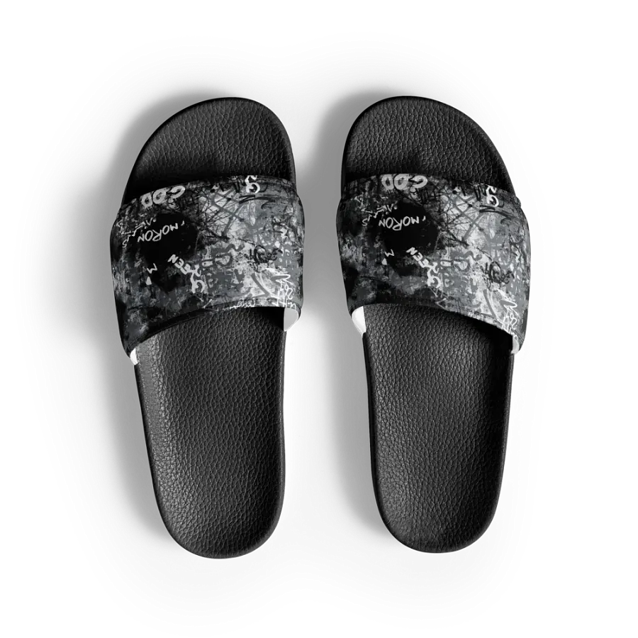 Black and White Graffiti | Men's Slides product image (1)