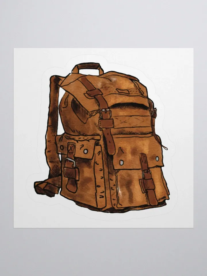 Vintage Adventure Backpack Sticker product image (1)