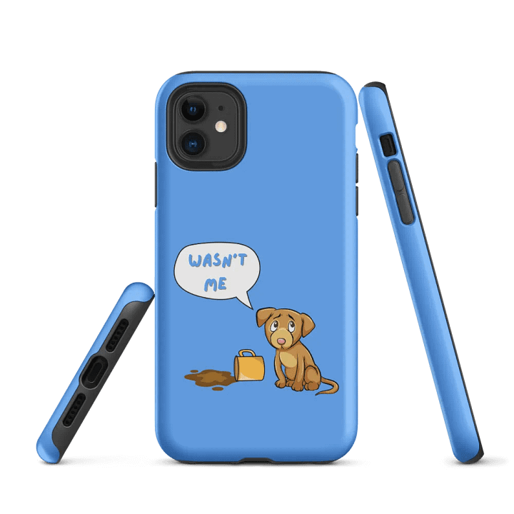 Papasitos 'WASN'T ME' Blue Tough iPhone Case product image (1)