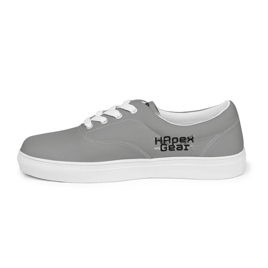 Black HApex Gear B;ack Logo Men's Lace-Up Canvas Shoes product image (11)