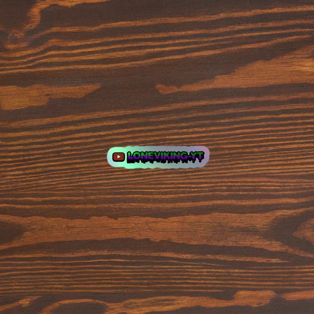 LoneViking YouTube Holo Sticker product image (5)