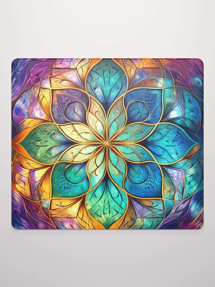 Jewel-Toned Fractal Gaming Mouse Pad - Unleash Your Power product image (2)