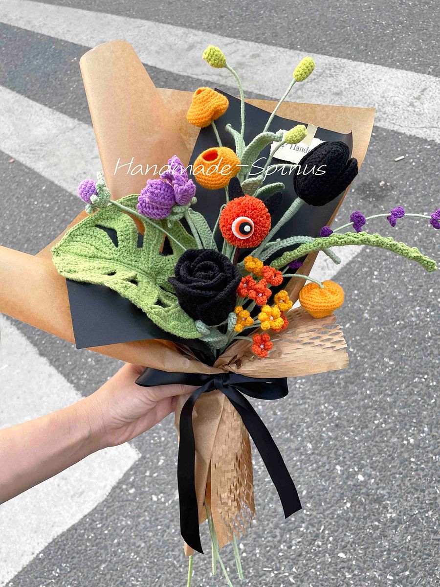 Halloween Little Monsters Crochet Knit Bouquet product image (1)
