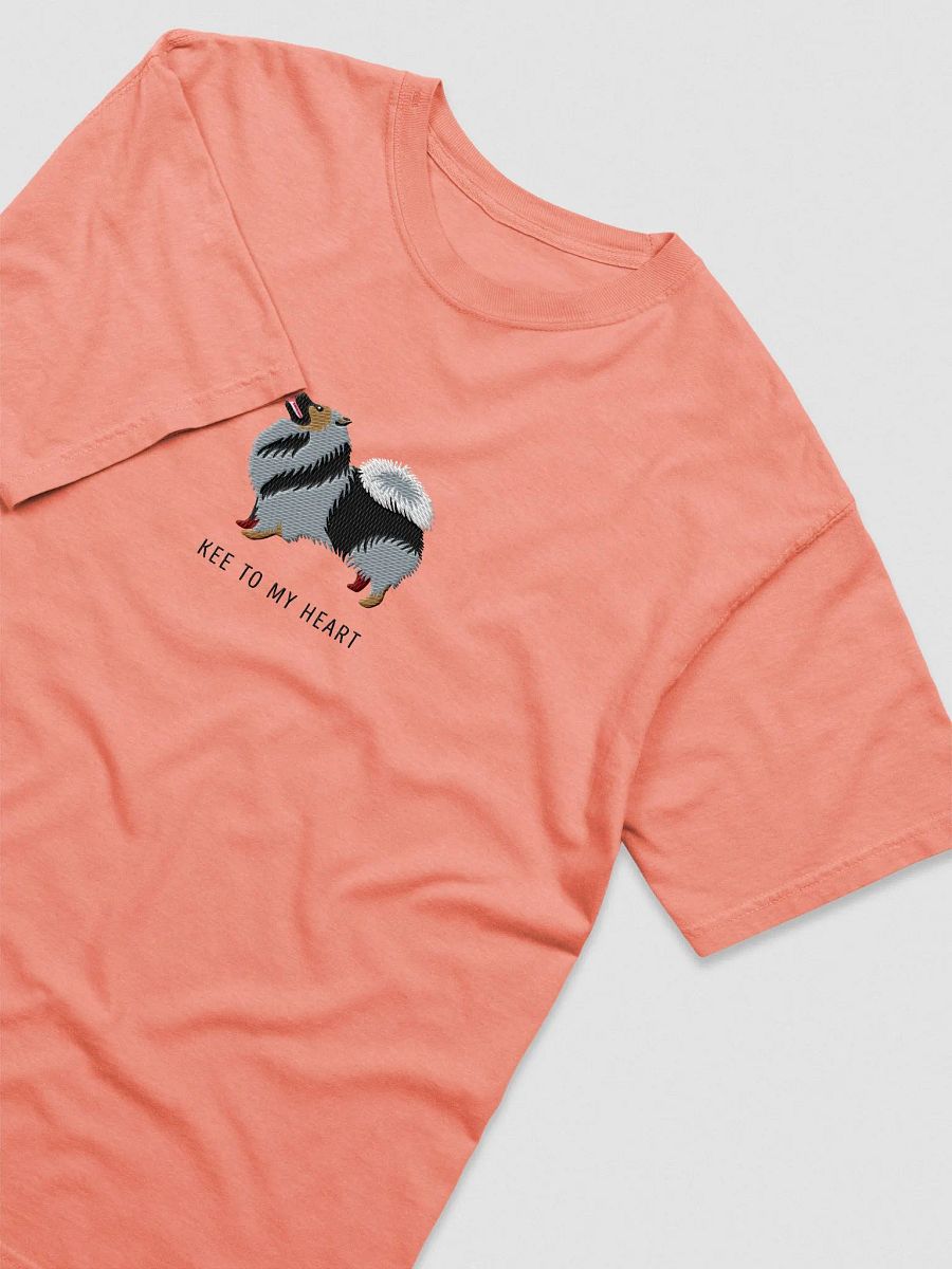 Kee to My Heart T-Shirt(Embroidered) of a Keeshond product image (5)