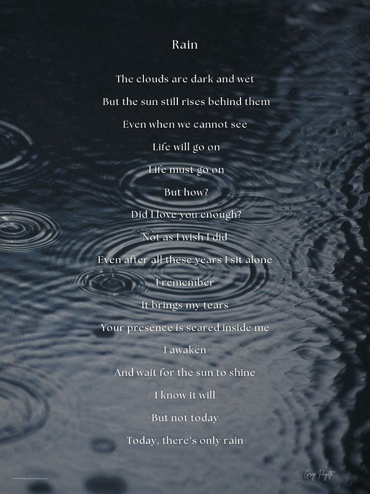 Rain - a Poem by Greg Payette product image (1)