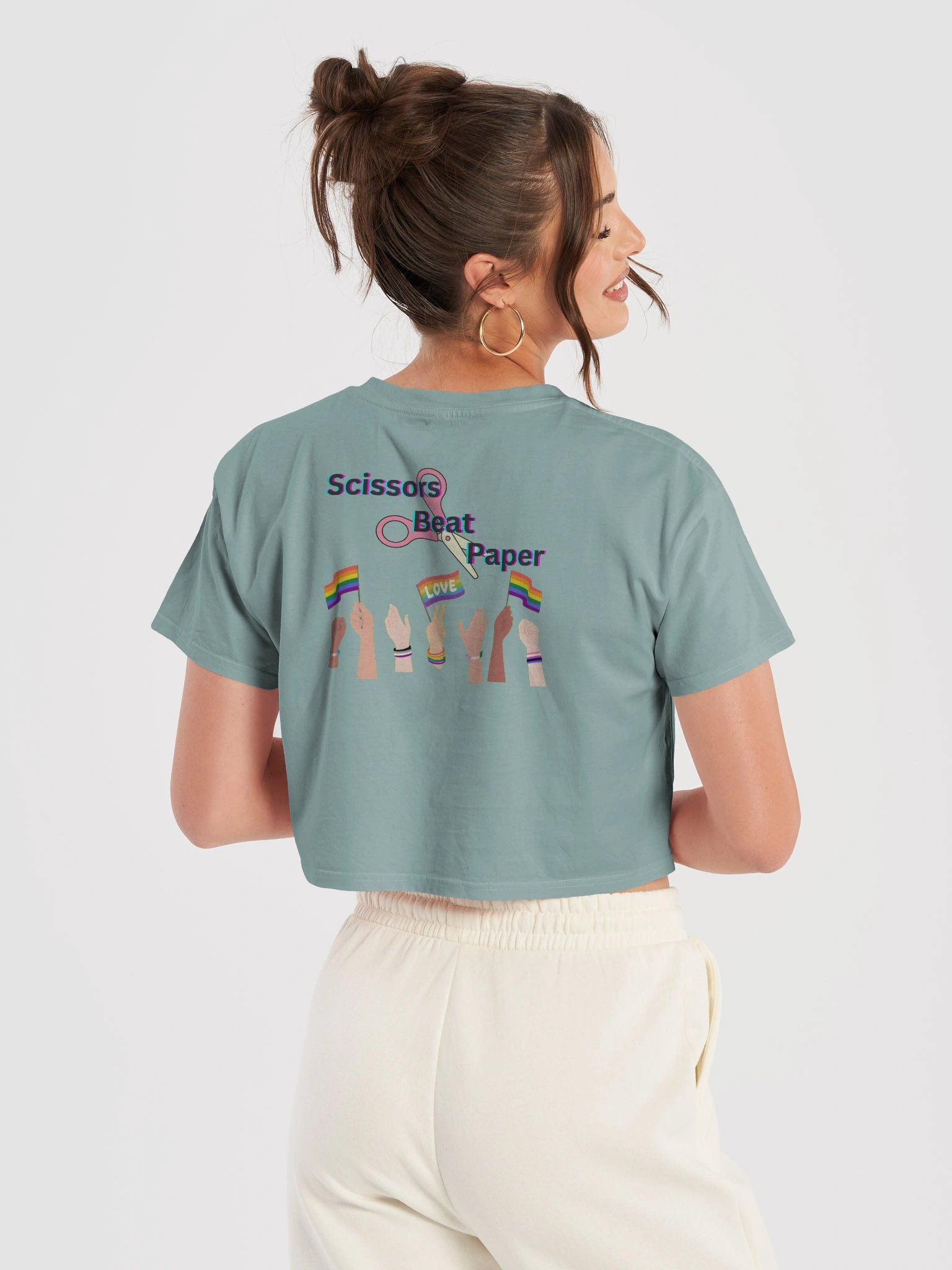 Scissors Beat Paper Crop Top product image (45)