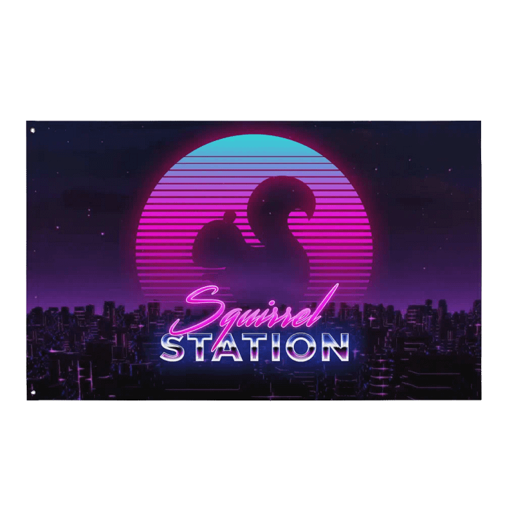 Squirrel Station Flag product image (1)