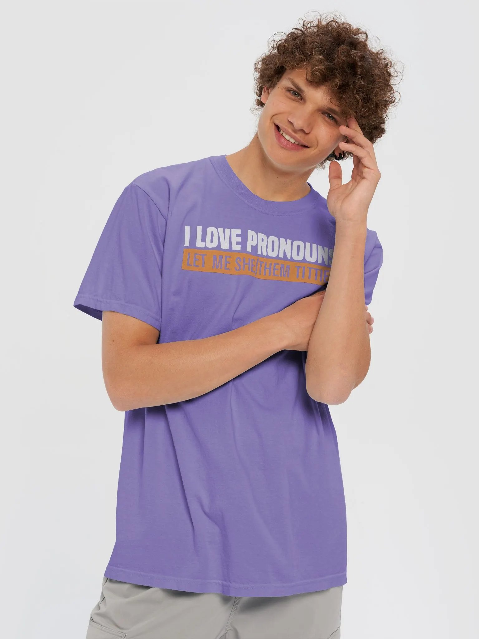I Love Pronouns Let Me She Them Titties Shirt product image (2)