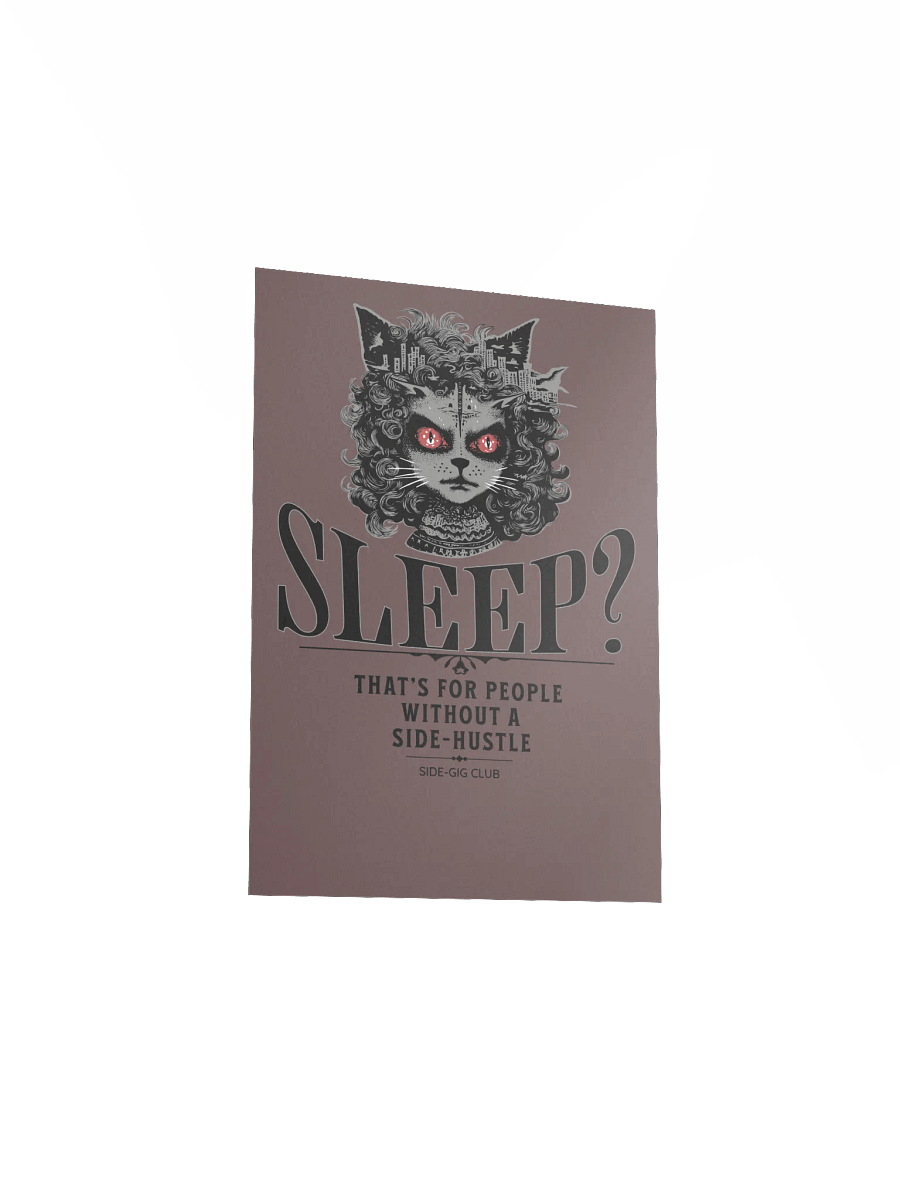 Sleepless Hustle: Wall Art for Side-Gig Warriors (Unframed) product image (24)